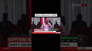 Raila won in 2022, Ruto stole his victory ~ Uhuru Kenyatta reveals