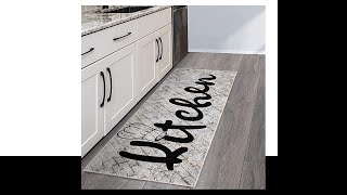 SussexHome Non Skid Washable Kitchen Runner Rug - Ultra-Thin 70% Cotton Kitchen Floor Mat for in Fr