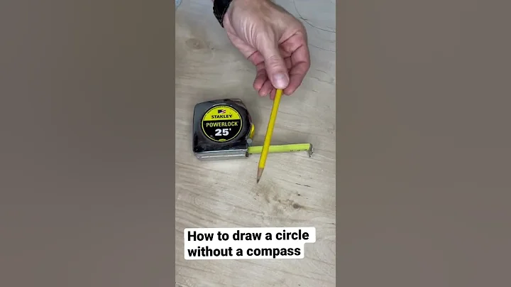 Drawing a circle without a compass