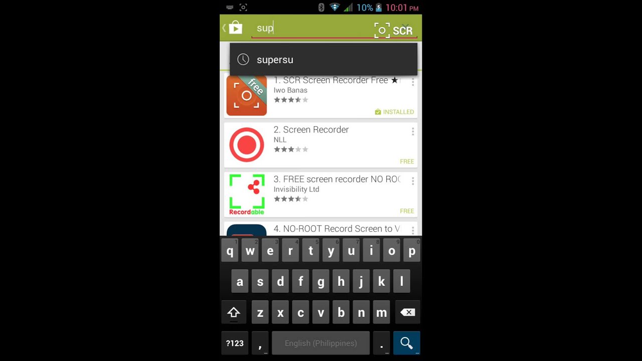 How to download screen recorder on android