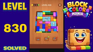 Block Color Mania – Level 830 | Fast & Clean Solution