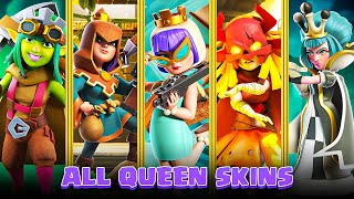 👑 All Archer Queen Skins Animation - Clash of Clans Animation