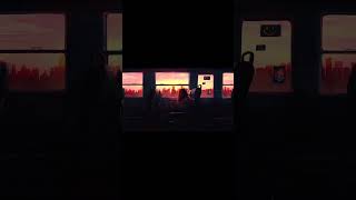 🌇 Train Window Aesthetic Vibes ✨ | Sunset Edit | Relaxing Visuals #shorts
