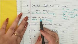 How To Make Negative Sentence Using Not Or No Chap 3 In Grammar