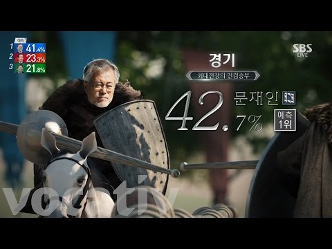 South Korean TV Animated The Country's Presidential Election - South Korean TV Animated The Country's Presidential Election
