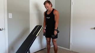 Head Supported Dumbbell Row Form #shorts