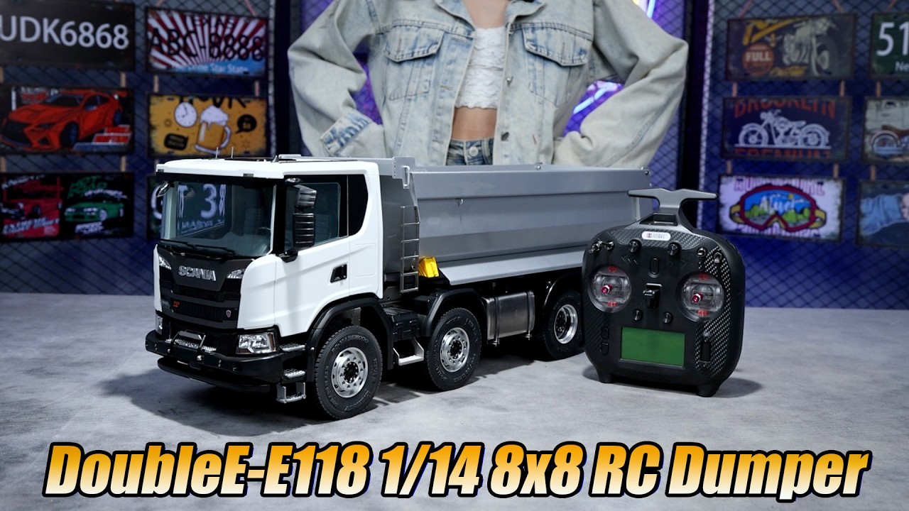 INSANE Double E 8x8 Hydraulic G540 Dump Truck REVIEW - YouTube