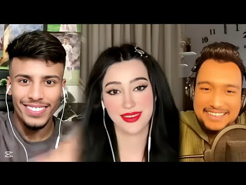 فصيص مع هدى و اخته و عامر و فيصل يغنون دويتو مع بعض اغنيه دائما زعلان