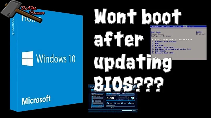 Windows 10 Doesn't boot after updating BIOS (FIX!!)