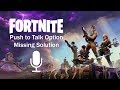 Push To Talk Button Fortnite Pc