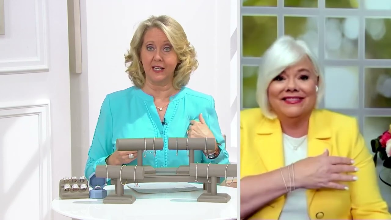 Affinity Diamonds 1-2 cttw Eternity Bangle Sterling Silver on QVC