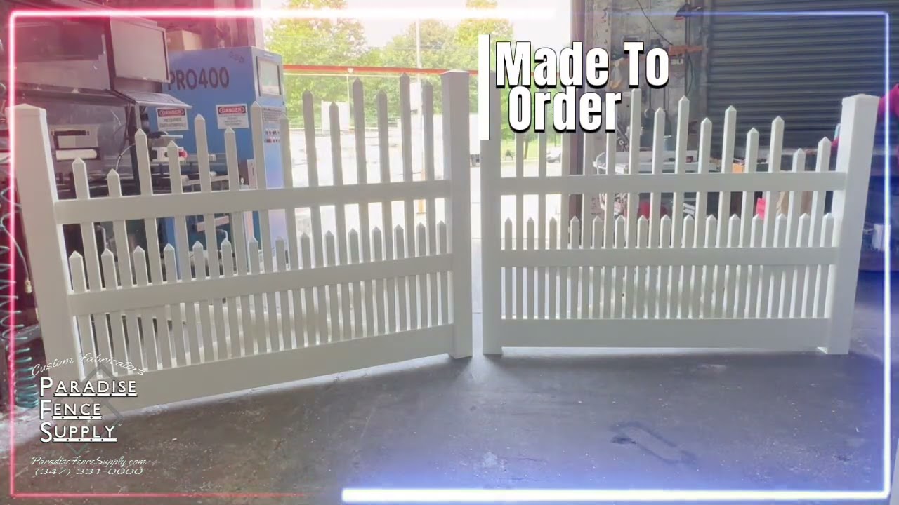 ✨ Custom PVC, built your way! At Paradise Fence Supply