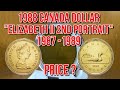 1988  1 dollar coin  elizabeth ii 2nd portrait  canada  price update