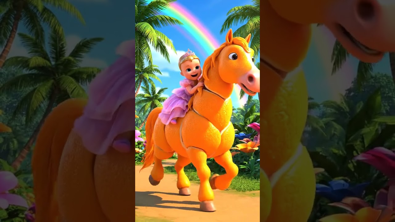 Toodee Dooree Dum Dum! 🎶 The Magical Orange Horse Adventure 🍊🌈