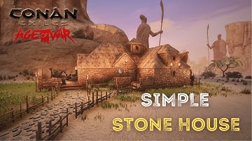 Conan Exiles EASY Stone House SPEED Build (No Mods)
