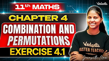 11th Maths | Chapter 4 Combination and Permutations Exercise 4.1 | State Board