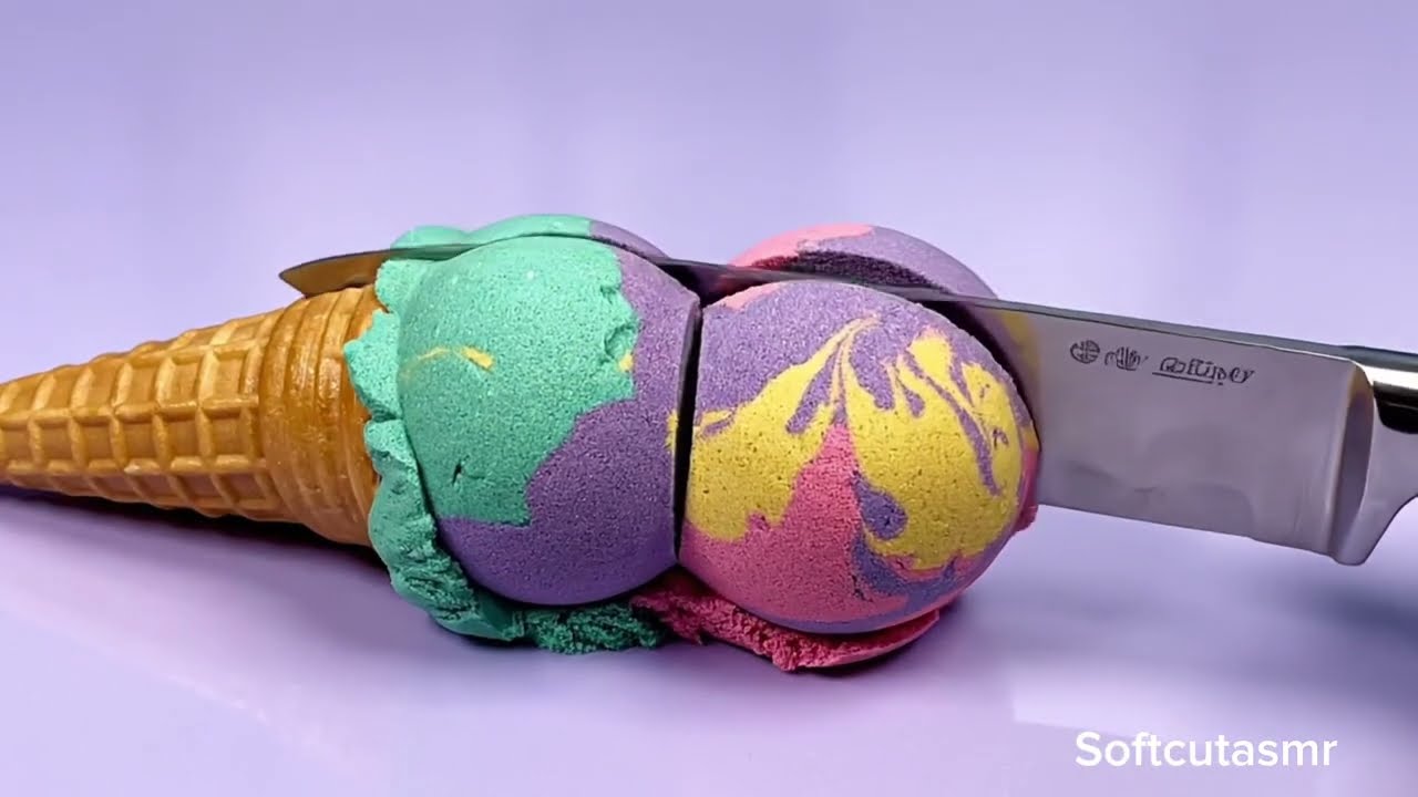 Satisfying Kinetic Sand ASMR | Relaxing Cutting Sound