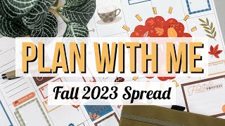 Plan With Me - Big Vertical Happy Planner Fall Spread for my Patron, Cindi! 2023