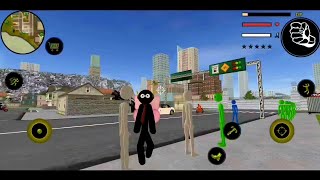 Black Flash Stickman Rope Hero Vice Town screenshot 2