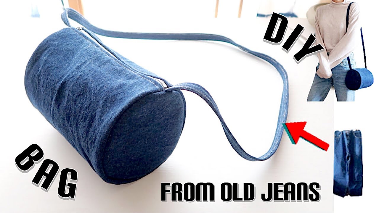 DIY Jeans Bag Purse Out Of Old Jeans In 5 Minutes | Denim bag patterns, Diy  jean bag, Denim bags from jeans