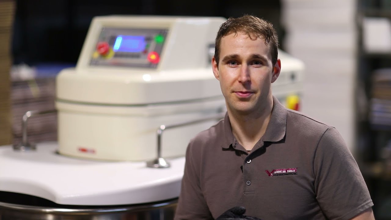 Operating Demo For AE-200K 190Qt Removable Bowl Industrial Spiral Mixer For Bagels Pizza Pinsa Dough