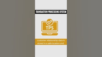 Transaction Processing System (TPS)