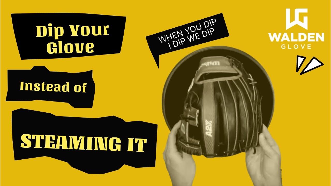 Dip your Baseball Glove Instead of Steaming it YouTube