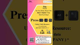 (  CTRL +ALT +R ) - SHORTCUT KEY "Tally shortcut keys !!! VIJAY SOFT SOLUTIONS