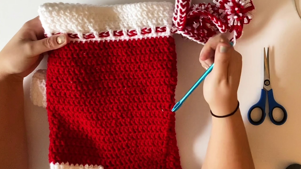 How to Crochet a Christmas stocking! YouTube