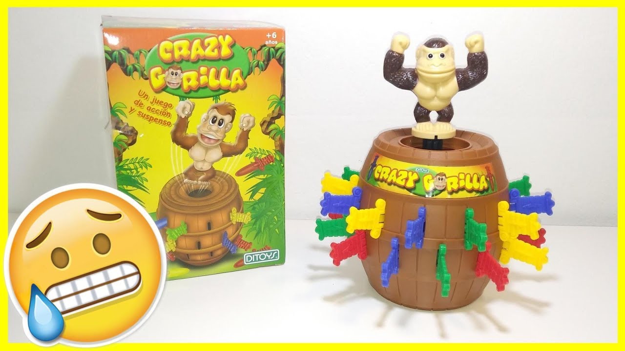 Crazy Gorilla, el mono saltarín, juega con nosotros YouTube