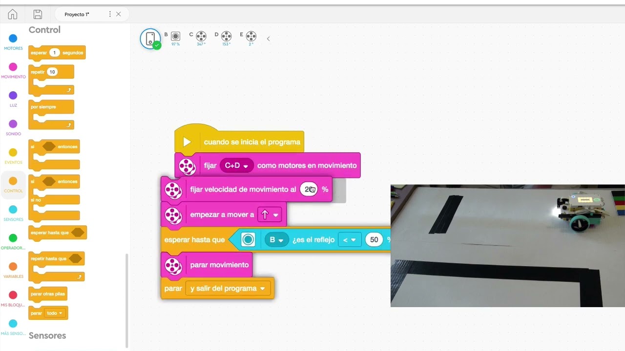 Comenzando con Spike Prime 5, Sensor de color