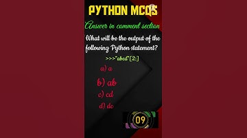 ➊➎-PYTHON MCQs | #python #String