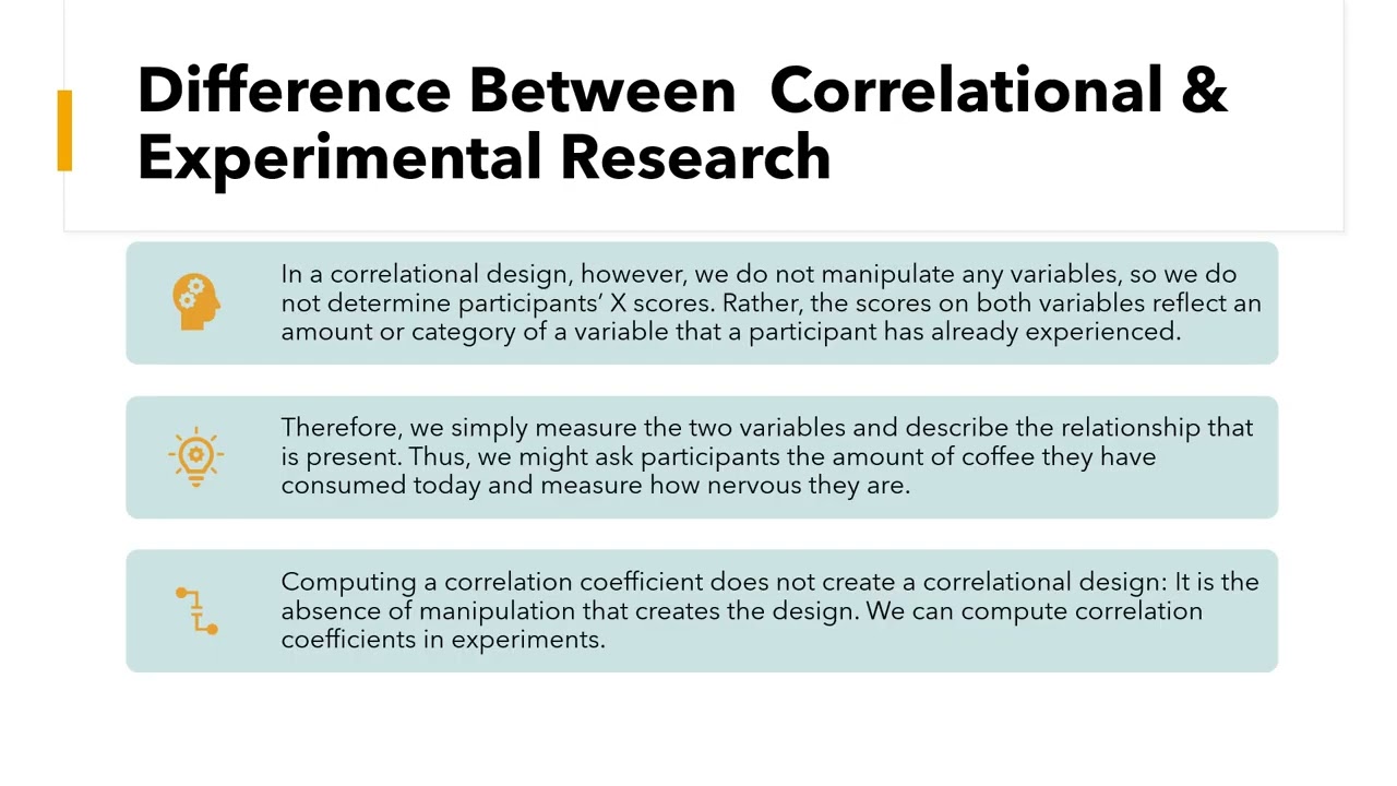 difference between experimental research and correlational study