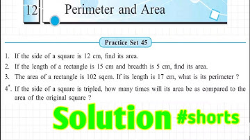 #shorts Maths Std 7 Ch 12 Pratice Set 45 Solution | Practice Set 45 Ch 12 Std 7 Solution |@A. Sir|#3