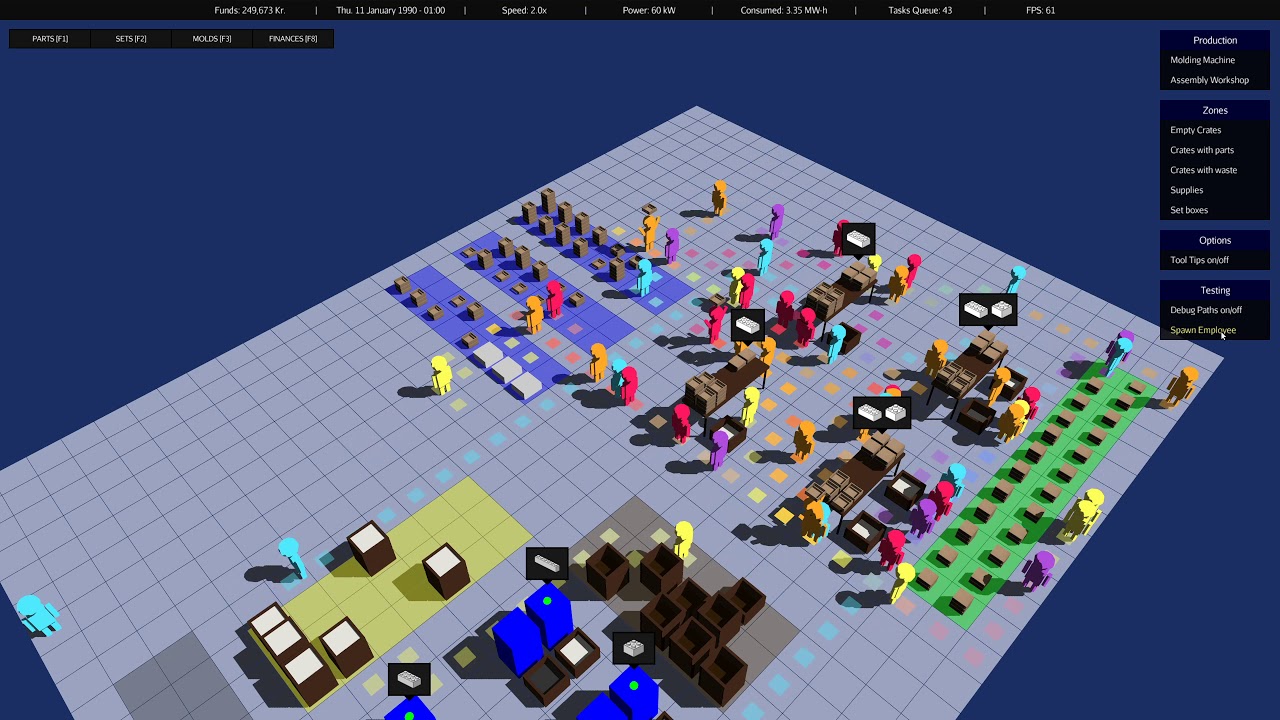 Prototyping a factory-building game with jMonkeyEngine [#5] - YouTube