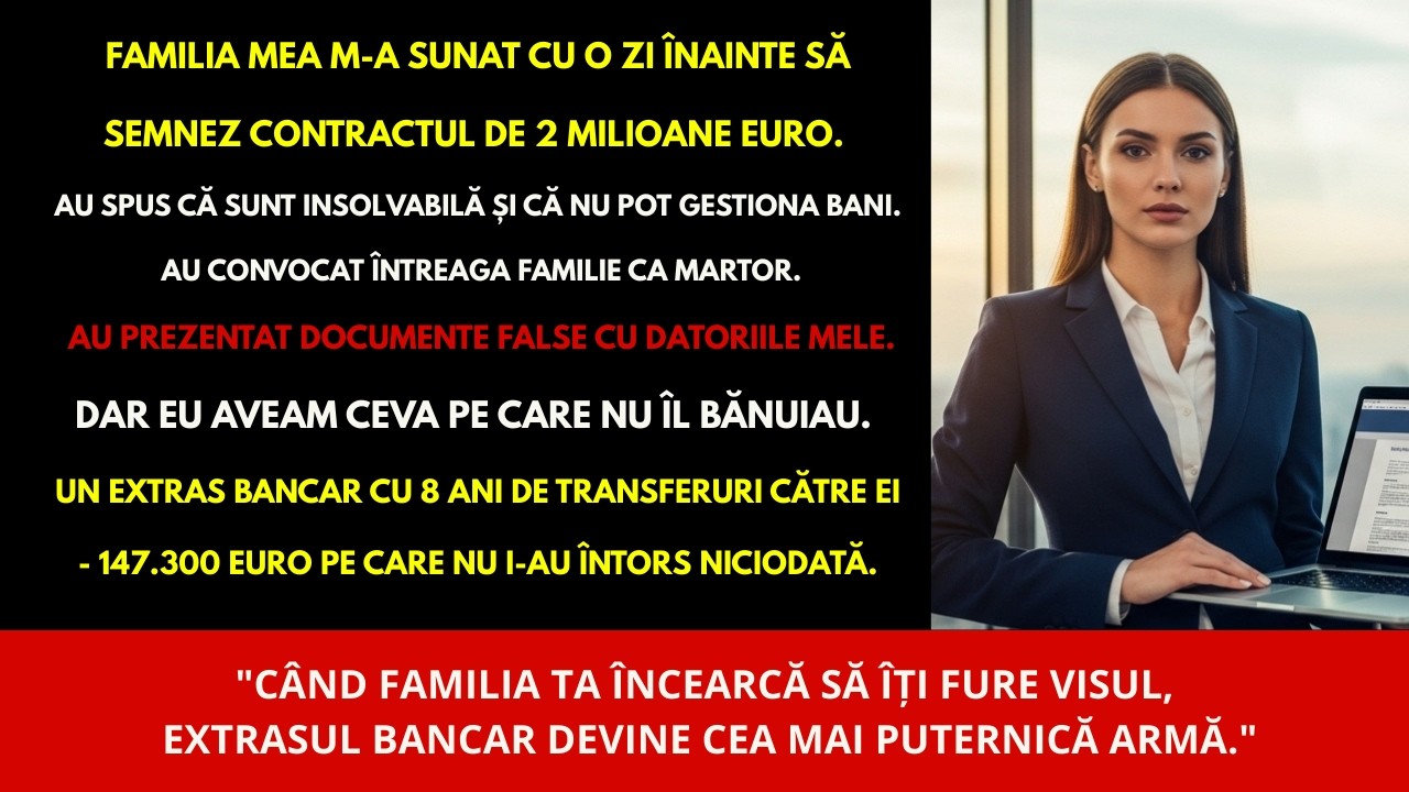 Părinții mei au spus că sunt insolvabil ... extrasul oficial le-a distrus planul