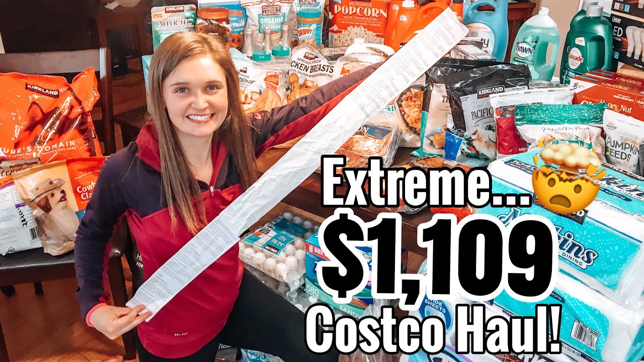 1,109 MASSIVE COSTCO GROCERY HAUL *BIGGEST HAUL YET* JULIA PACHECO