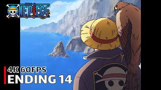 One Piece - Ending 14 【Mirai Koukai】 4K 60FPS Creditless | CC
