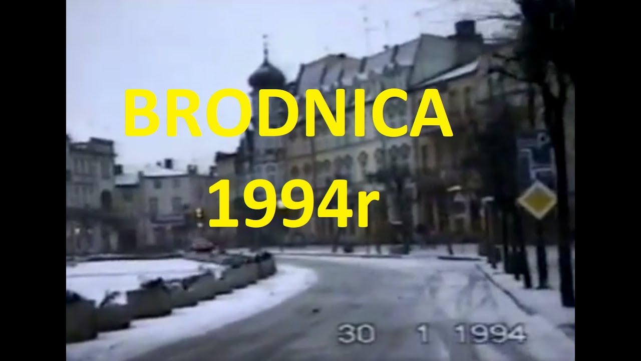 Przejazd przez Brodnicę 30/01/1994