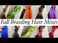 Braiding Hair Mixed Colors | 18 Color Blends | Custom Color Braiding Mixes | Custom Color Blends DIY
