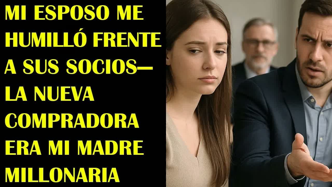 Mi Esposo Me Humilló Frente a Sus Socios—La Nueva Compradora Era Mi Madre Millonaria