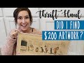 Did I find $200 artwork • Thrift Haul • Garage sale