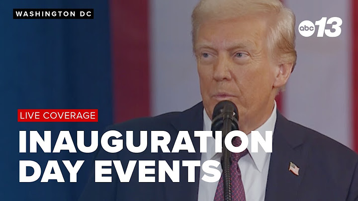 LIVE: President Trump's Inauguration Day