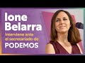 Ione Belarra interviene ante el secretariado de PODEMOS