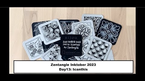 How to draw Icanthis / Zentangle Inktober 2023 - Day 13