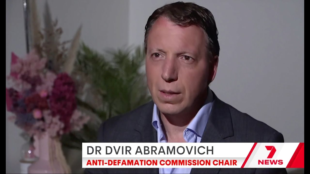 Dvir Abramovich on Ch7 about the latest antisemitic graffiti and calling for a Royal Commission