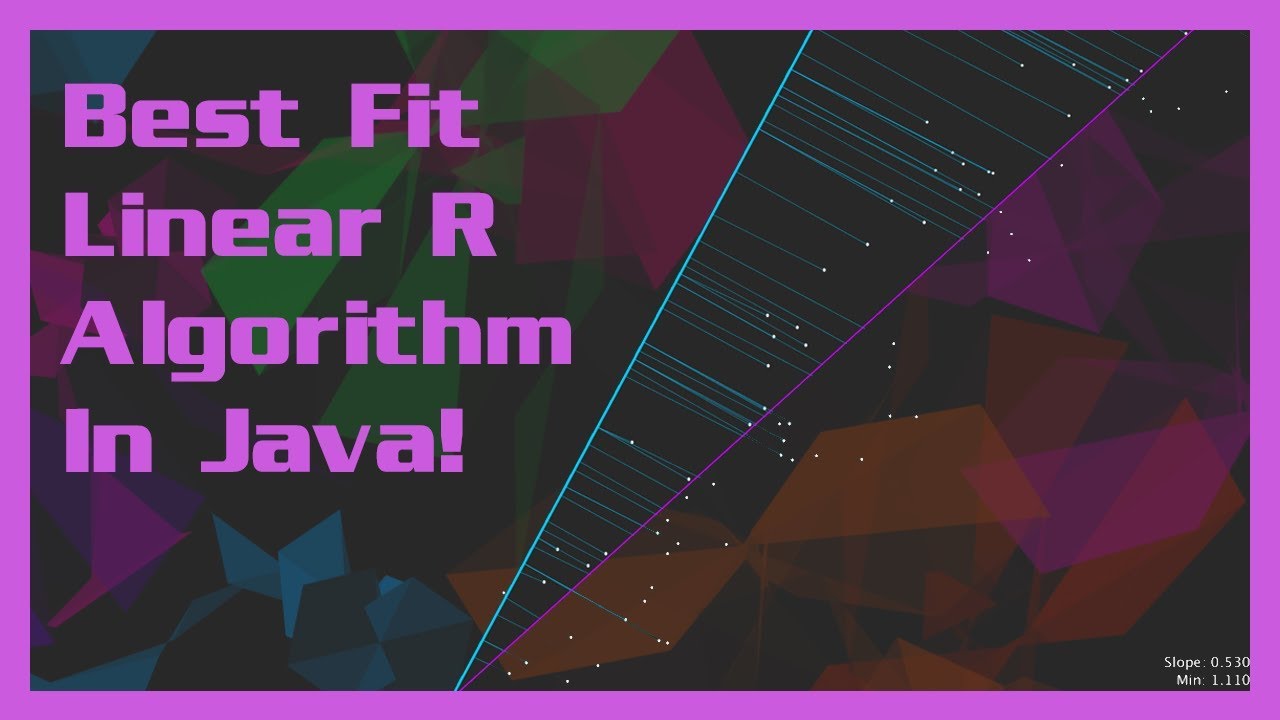 Visual Best fit line algorithm - YouTube