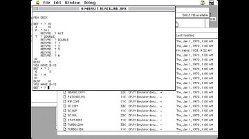 CP/M Longplay - Blackjack (1973) Creative Computing
