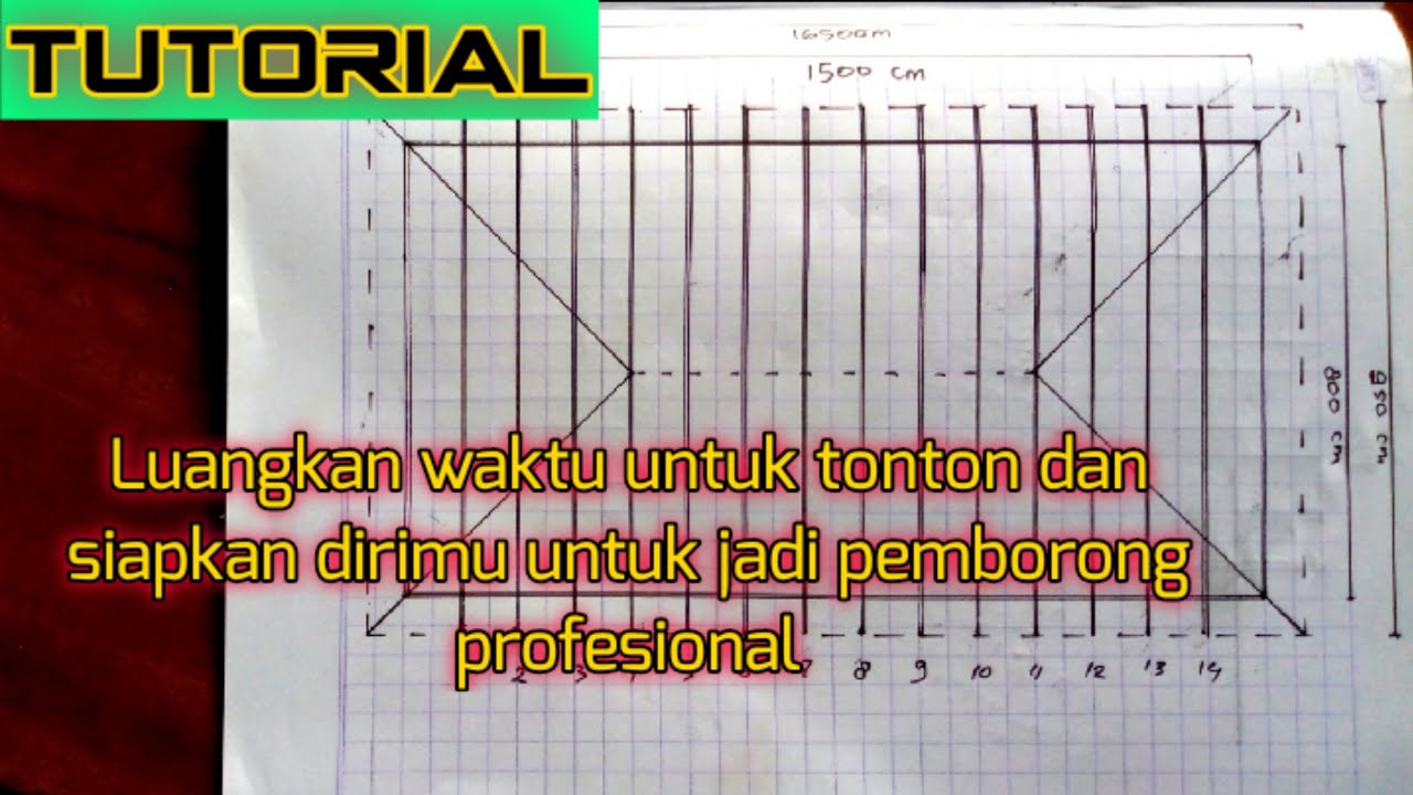 Cara menghitung kebutuhan material untuk rangka baja ringan limas