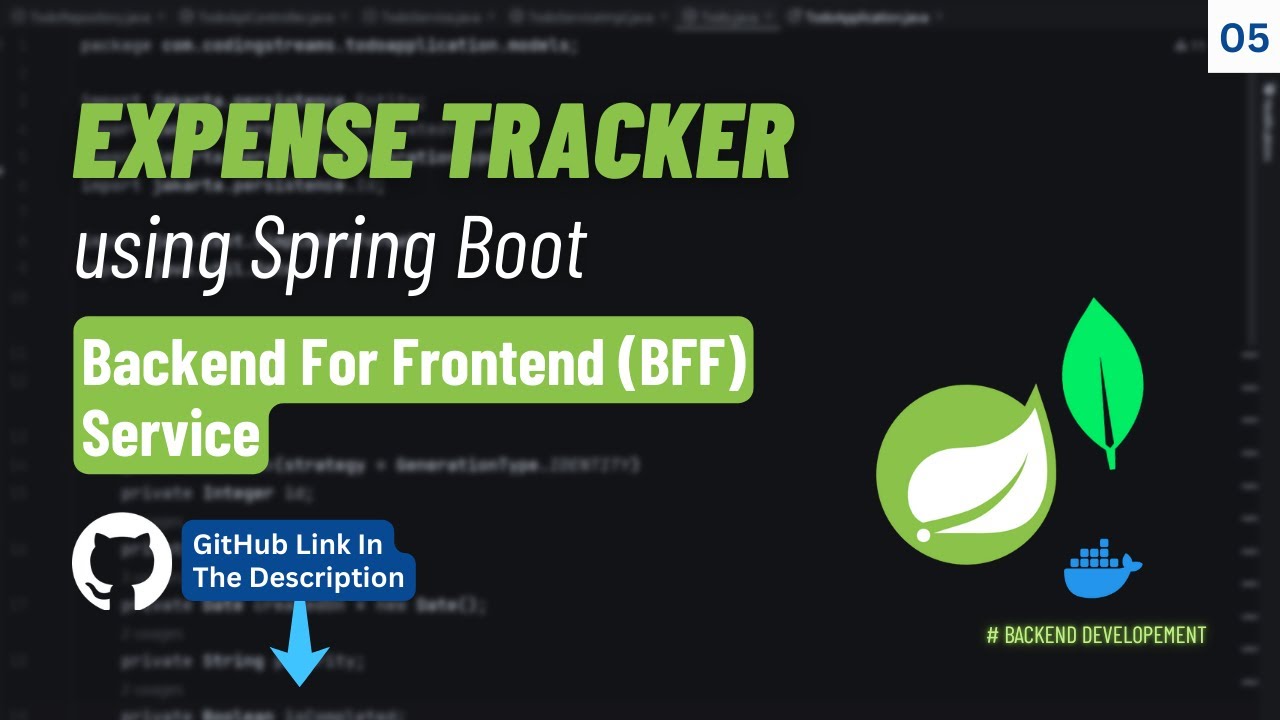 BFF Service | Expense Tracker | Spring Boot Projects | Hindi - YouTube